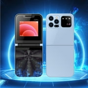 2024 New Mini Flip Mobile Phone 2 SIM Card Small Display Foldable Cell Phone Unlocked Flip Phone 2G Flip Cell Phone For Seniors